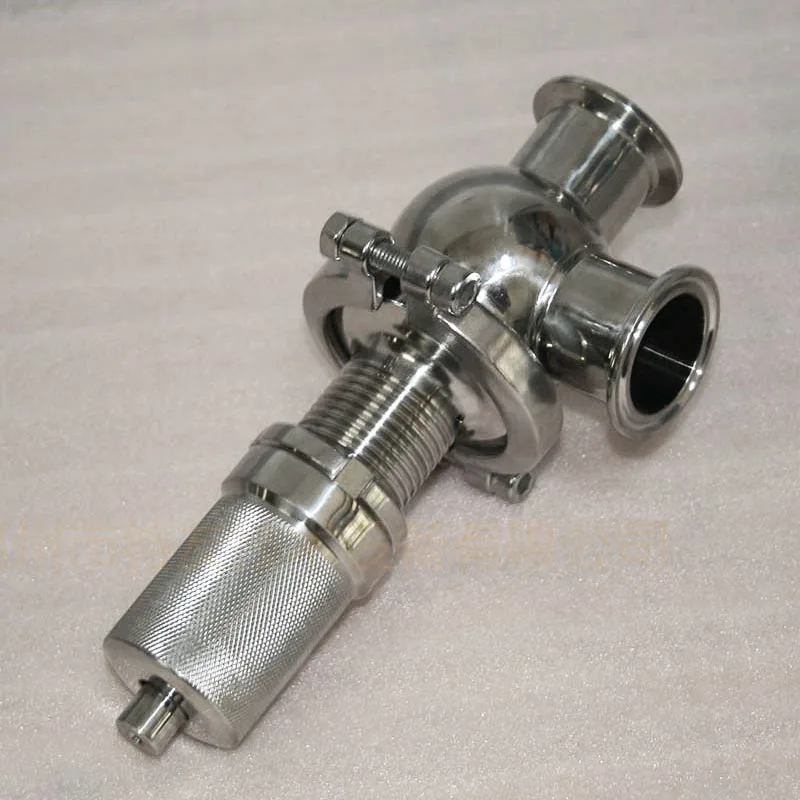 

1.5" SUS304 Stainless Steel Sanitary Adjustable Pressure Relief Valve Tri Clamp Safety Valve Liquid Gas Brew Diary