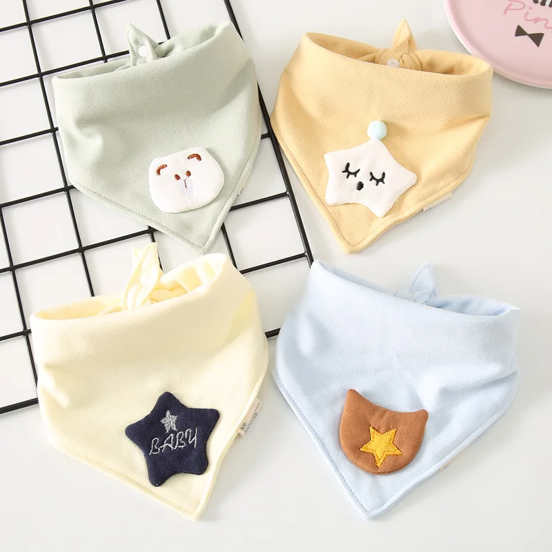 4 шт. упак. Детский шарф бандана из хлопковой ткани нагрудники для новорожденных