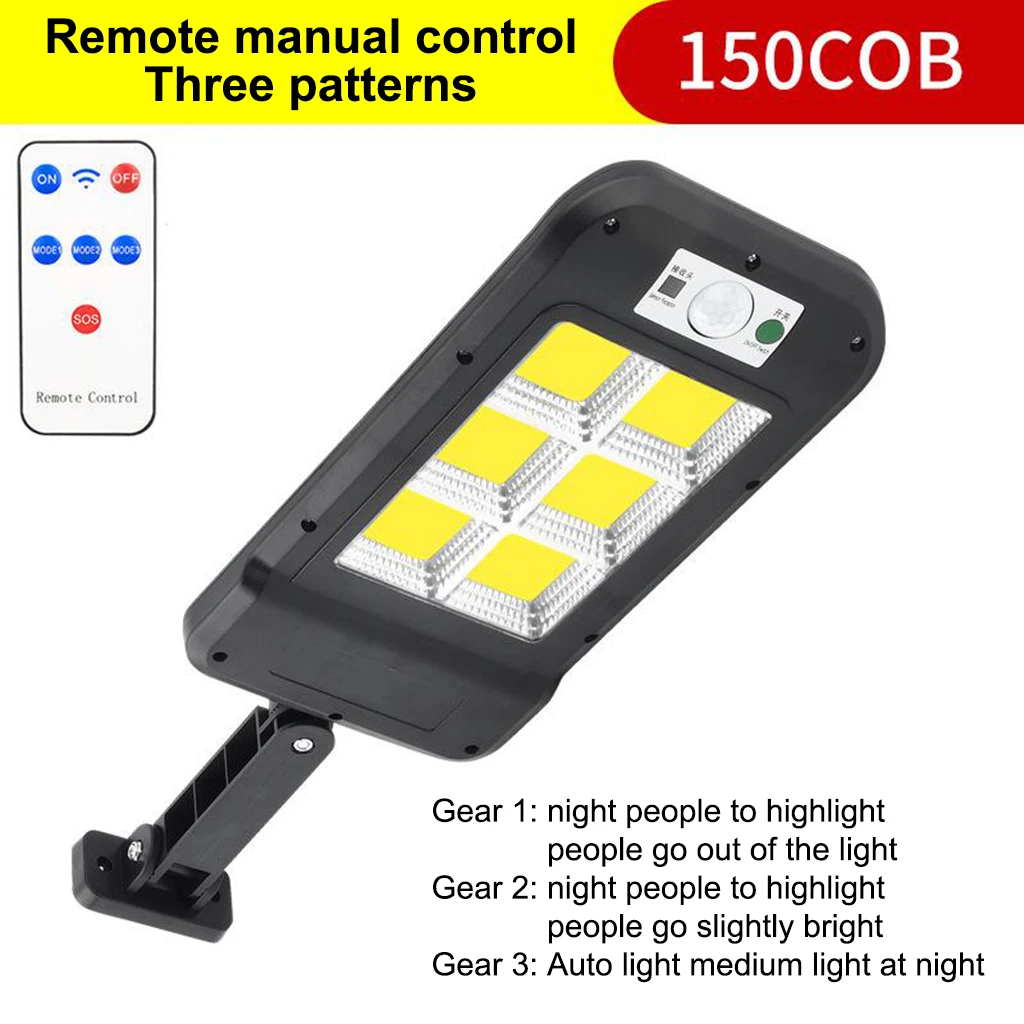 

PIR Motion Solar Powered Garden Light Wall Lamp Path Yard Court Flood Lights