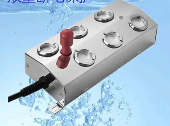 6 head DC 48V 4/6/8/10/12 Head Ultrasonic Mist Maker Fogger Stainless Steel Air Humidifier Greenhouse Aeromist Hydroponics High Quality - Color: 6 head