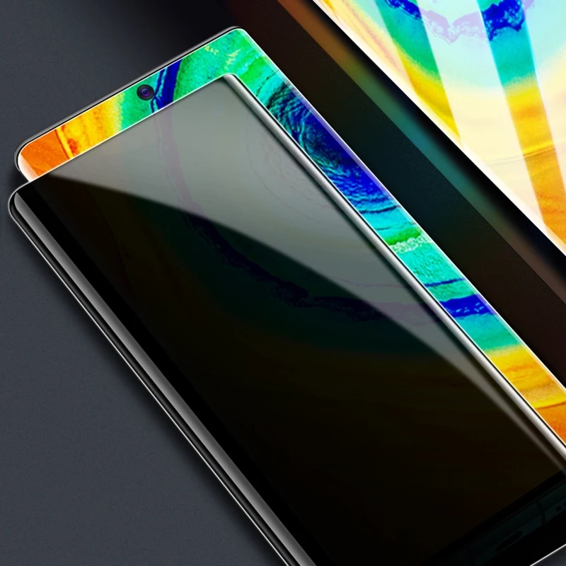 UV tempered Glass for Samsung Galaxy Note 20 Ultra Privacy screen protector full glue touch sensitive anti spy glass | Мобильные