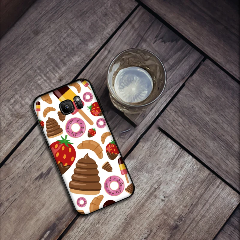 Для samsung S6 S7 Edge чехол для телефона модный тренд искусство Мультфильм Шоколадные