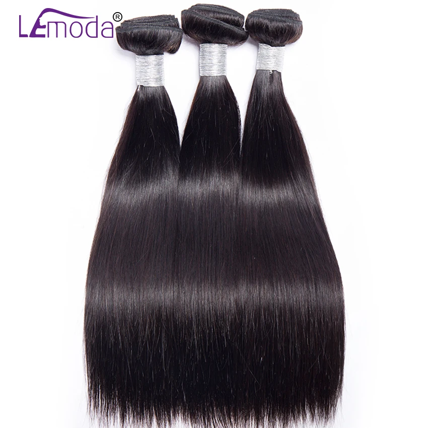 40 дюймовые бразильские прямые волосы LeModa 3 пряди натуральные кудрявые пучки