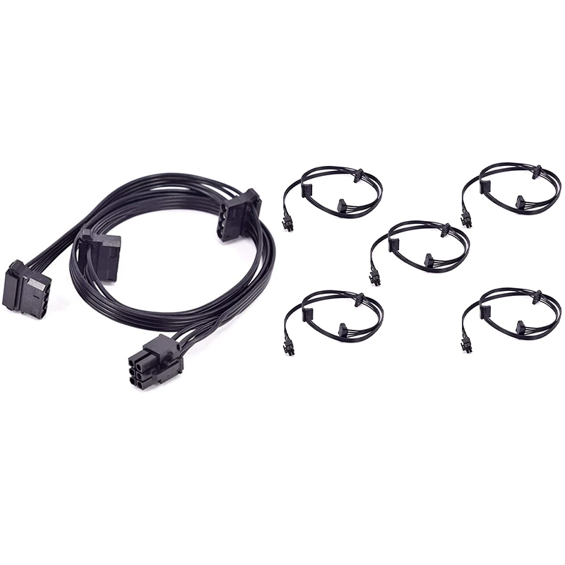 

PCIe 6 Pin-код может составлять 1-3 Molex IDE/SATA Питание Кабель модульный блок питания 4 Pin периферийное устройство для Corsair AXi серии AX1500I AX1200I