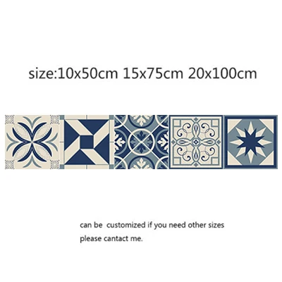 Наклейки на плитку в европейском стиле ретро ПВХ водонепроницаемые настенные