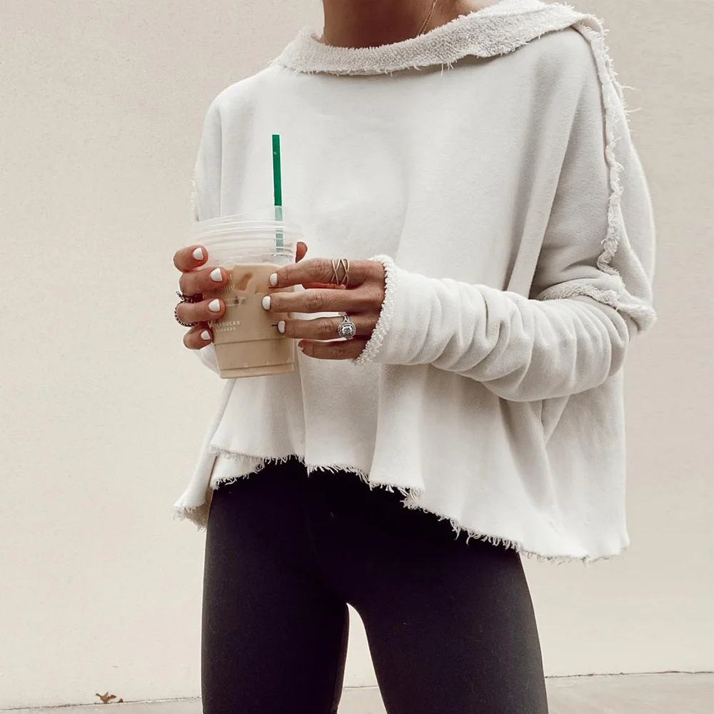 

European and American popular 2021 trend new comfortable fall loose irregular tassel lapel knit sweater sweater