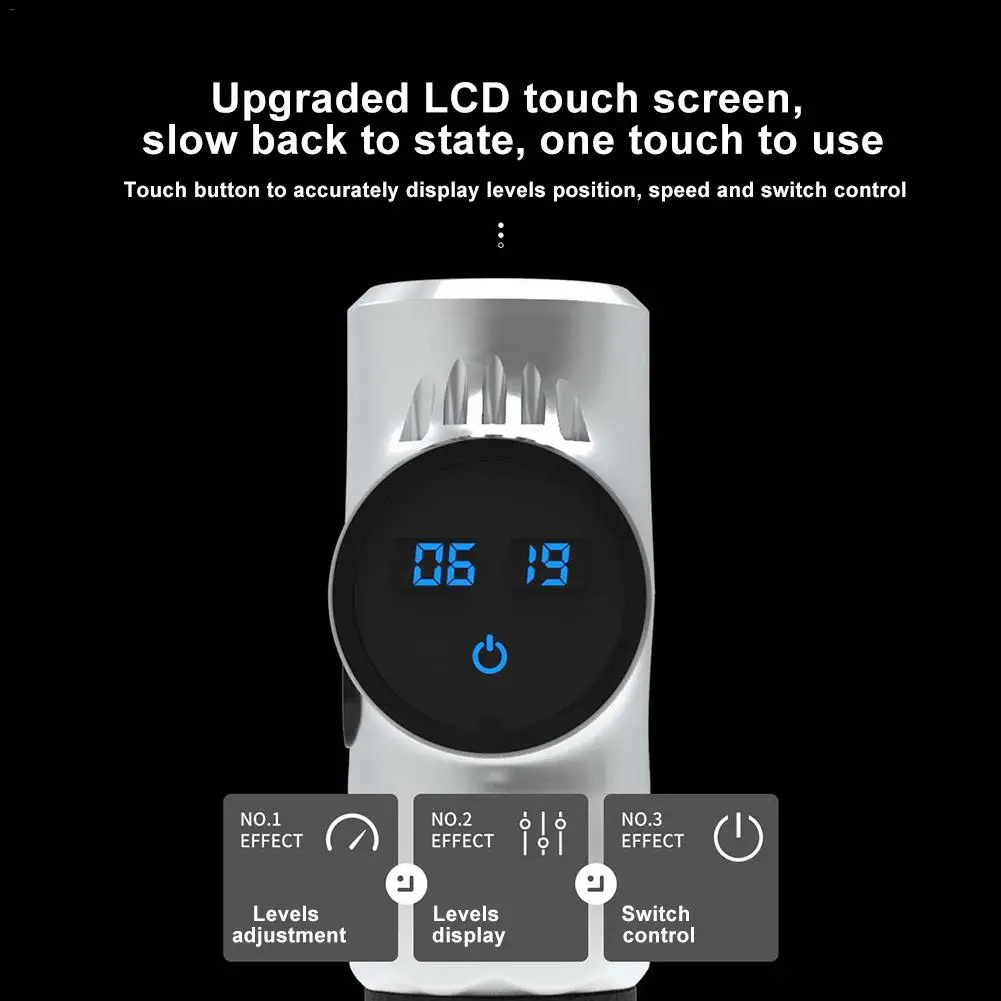 

1800-3200r/Min 110V Professional Muscle Massage Cordless Deep Tissue Percussive Massage Treatment for Pain Relief