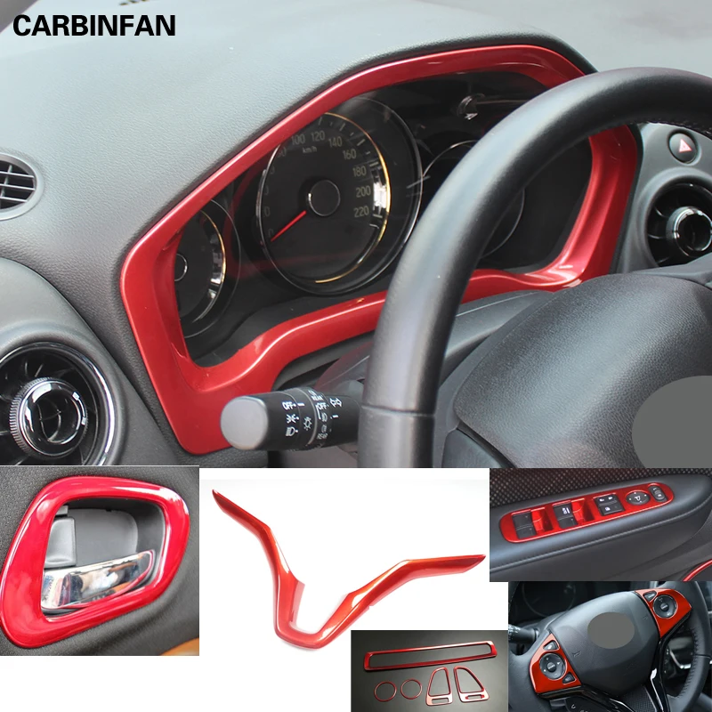 Автомобильные Стикеры красное украшение интерьерная фоторамка Наклейка для Honda