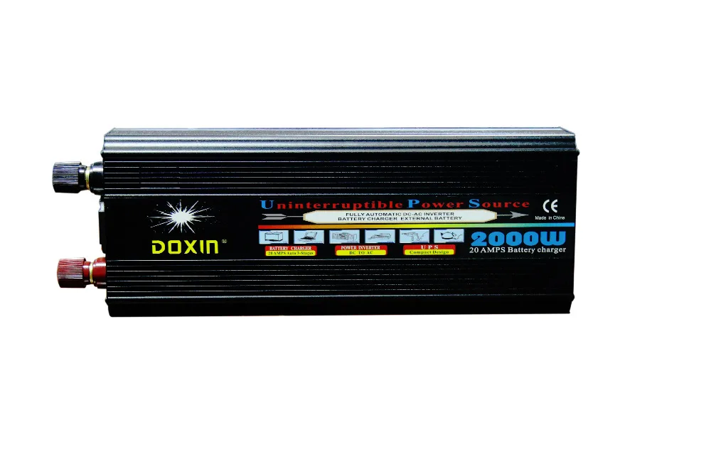 UPS инвертирующий усилитель мощности 2000W DC24V для AC110V 60 Гц с функцией зарядки