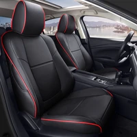 car special luxury newest design car seat covers for mazda cx 30 2020 year custom leather seat cover cushion 1 set black coffee
