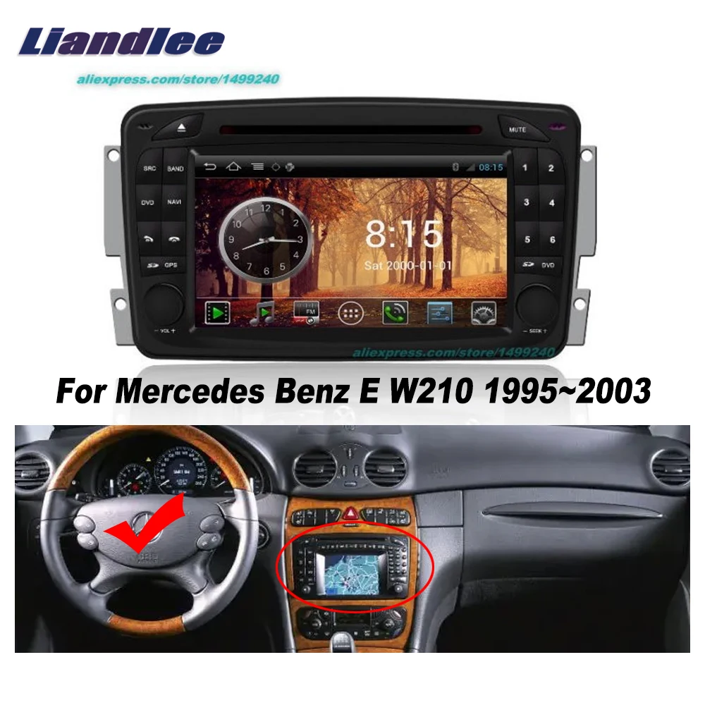 Liandlee для Mercedes Benz E W210 1995 ~ 2003 Автомобильный GPS Android Радио Навигация карты
