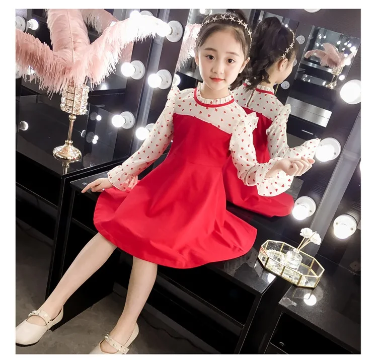 Весенне-осеннее платье для девочек 5-10 лет | Детская одежда и обувь