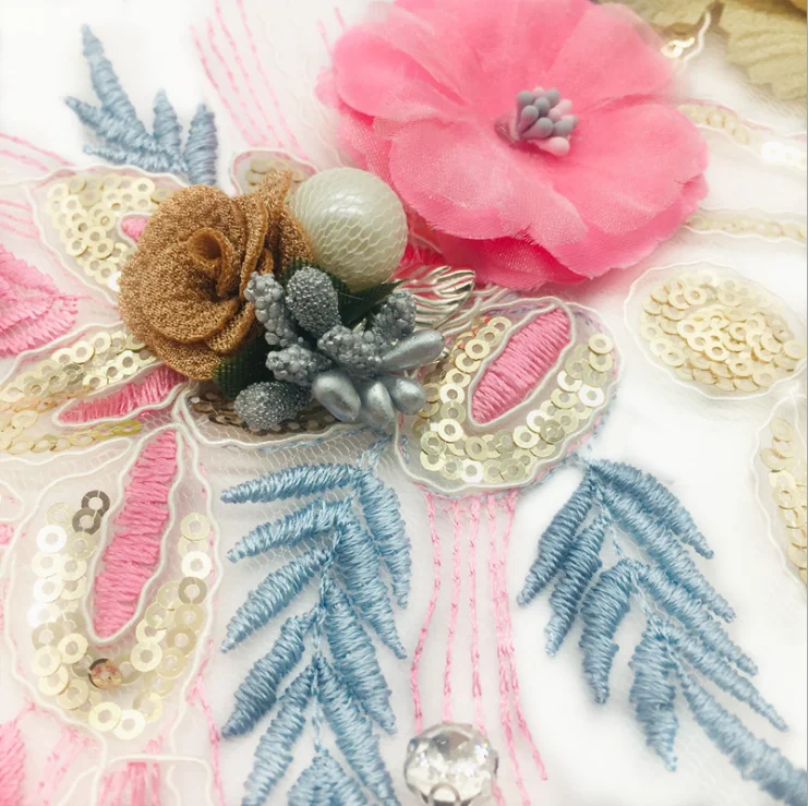 1 шт. кружевная ткань с аппликацией | Дом и сад