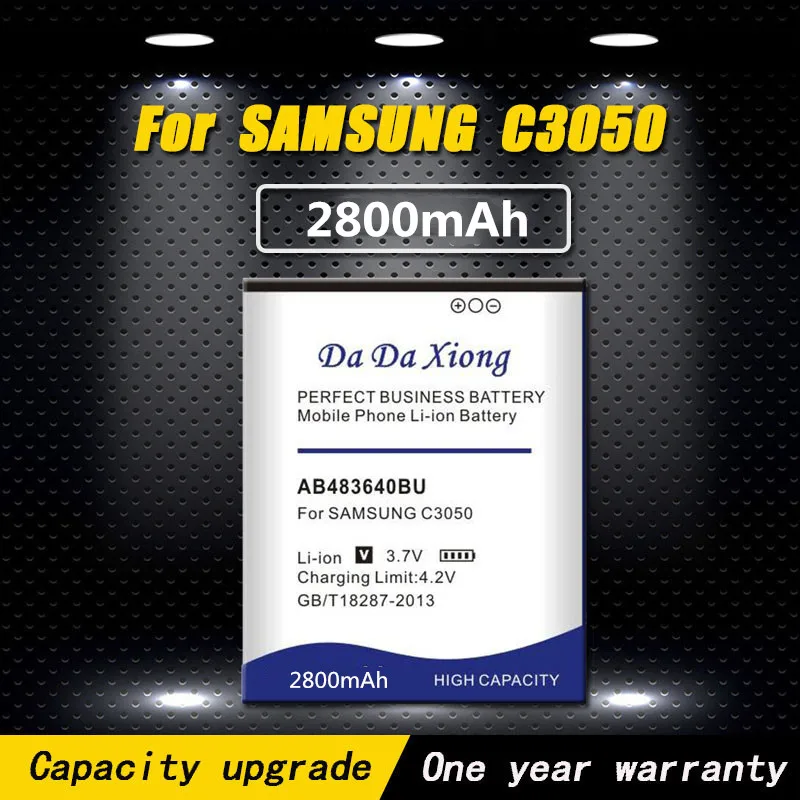 Аккумулятор AB483640BU 2800 мАч высокого качества для Samsung J600 J608 C3050C S7350C F619 C3050 E740 E748 F110 F118