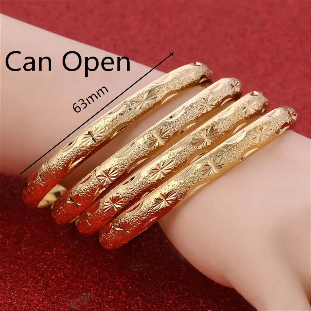 4 шт. Женский латунный браслет золотого цвета|Браслеты| |