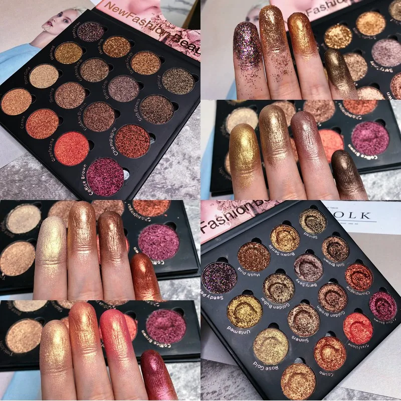 16 цветов мягкая текстура глаз диск для теней Съемные Блестки поделок тени век