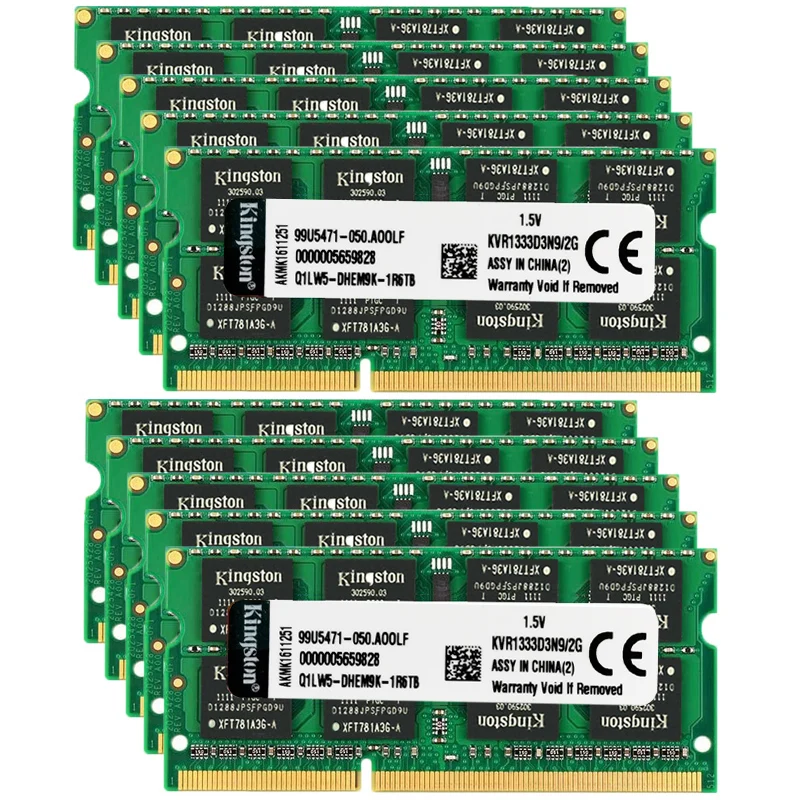 10x2 Гб комплект DDR3 2 ОЗУ 1333 МГц Φ ноутбук 204 контактов 1 35 в или 5 В NON ECC|Оперативная