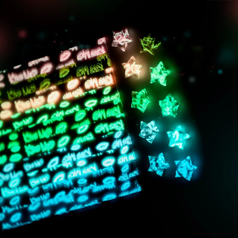 210 шт. светящаяся звезда и рисунком в виде птичек оригами бумажная Счастливая