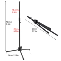 professional live floor metal stand microphone holder microphone stand adjustable stage tripod for studio microphone cover