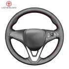 Оплетка на руль LQTENLEO из искусственной кожи для Opel Astra K Corsa E Карла 2014-2020, Crossland X Grandland X Insignia