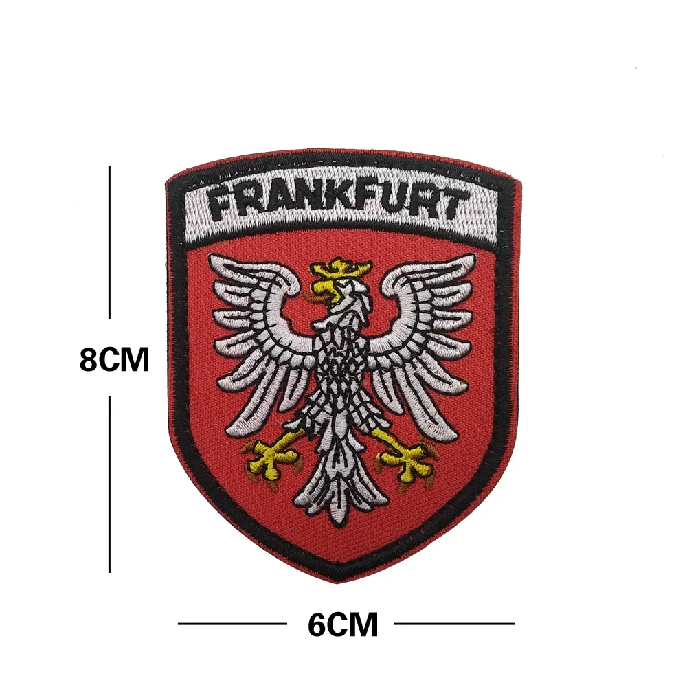 3D немецкие вышитые нашивки с y-образным флагом Германия военные тактические