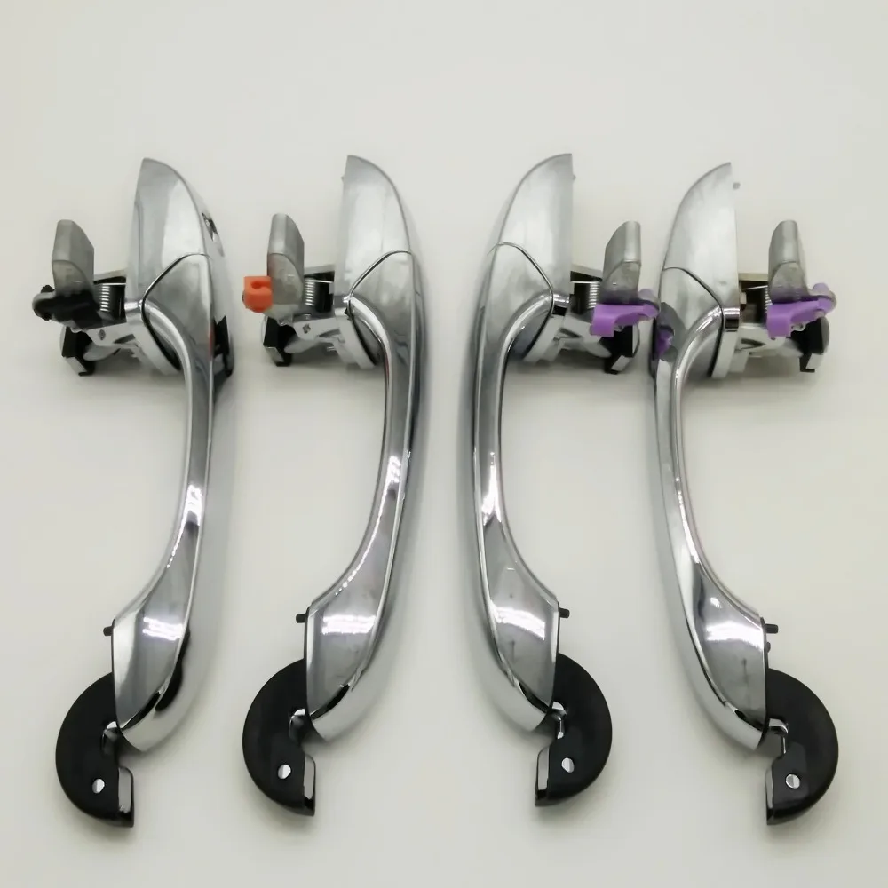 SKTOO 4PC. Передний Задний левый правый Драйвер ABS хромированная внешняя дверная