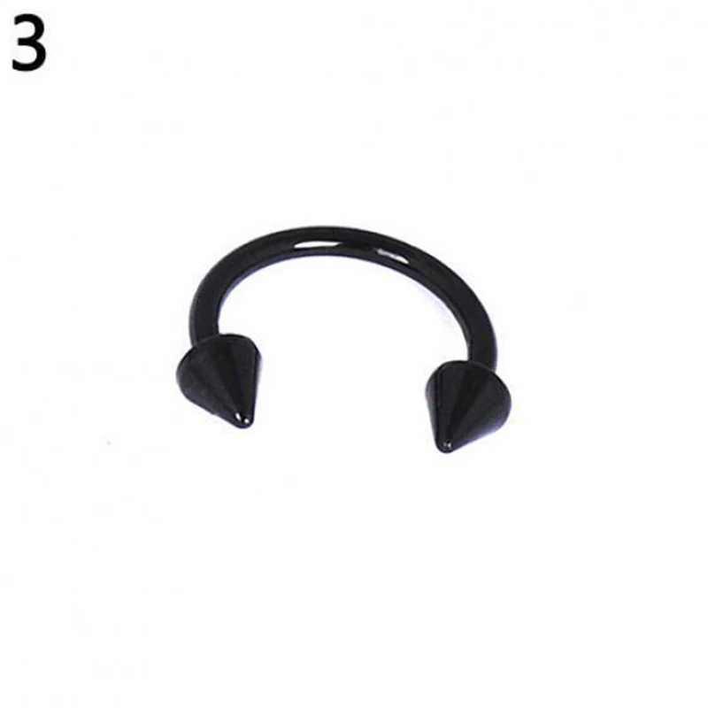 

1 Piece Stainless Steel Nose Ring Piercing Horseshoe Spike Septum Piercing Eyebrow Tragus Helix Piercing Lip Piercing