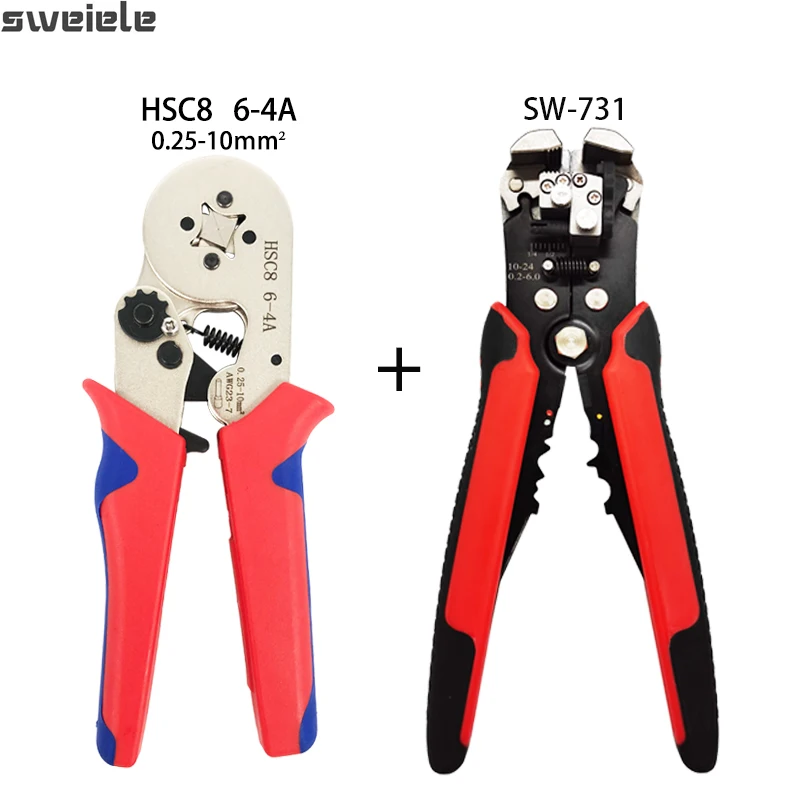 

Electrician Crimping Tool Kit, HSC8 6-4A Pliers, Multi-Function Wire Stripper, Precision Hand Tool Kit For Tube Terminal 1200Pcs