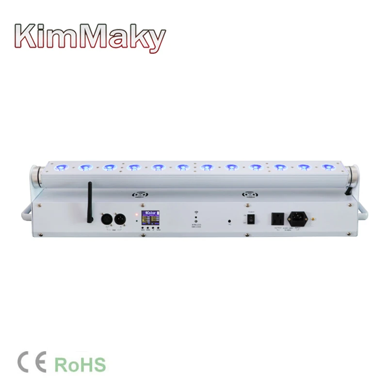 Светодиодное освещение Maky DJ 12*18 Вт RGBWA + УФ светодиодная панель Uplights 6 в 1