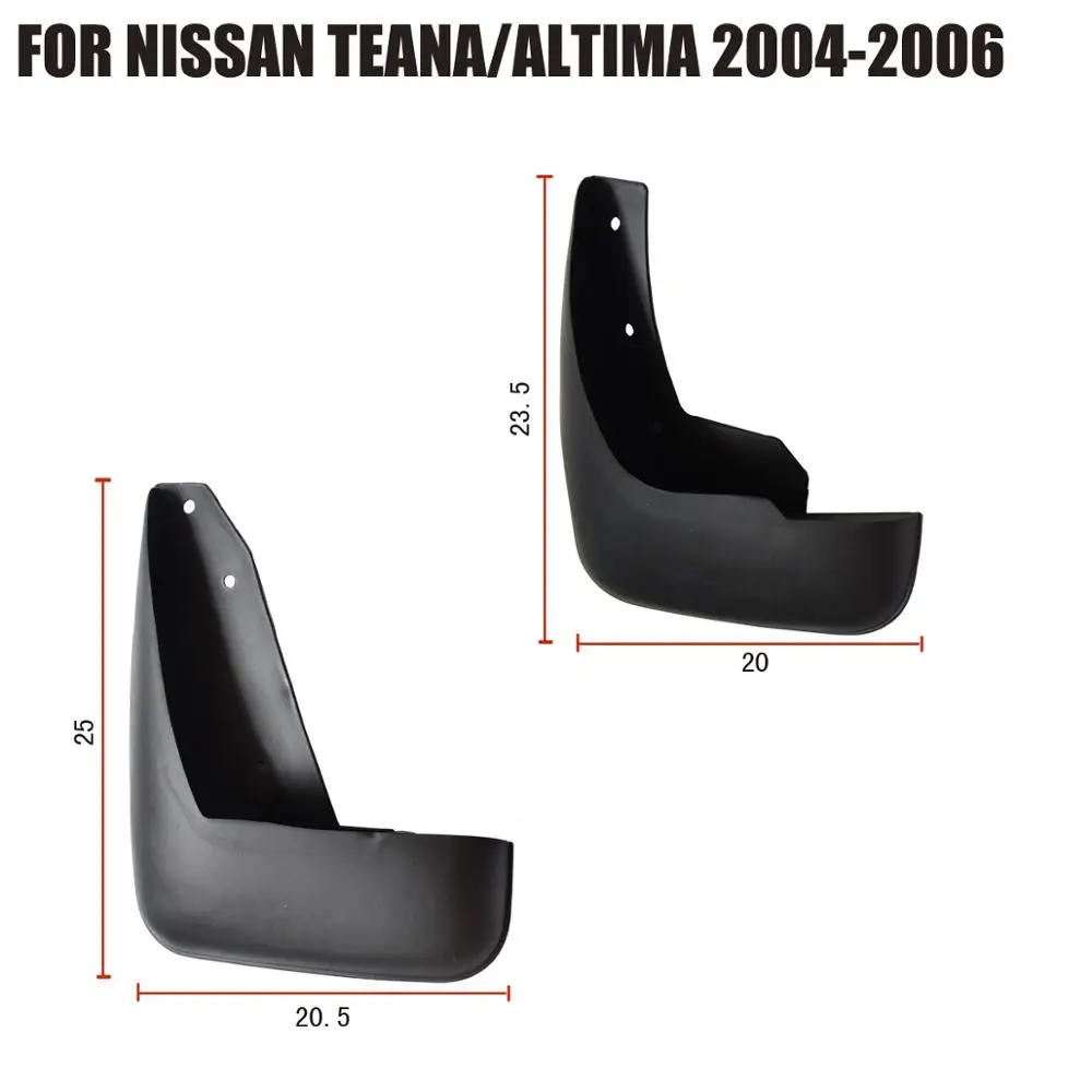Комплект брызговиков для NISSAN TEANA/ALTIMA 2004-2006 литые Брызговики брызговики передние и