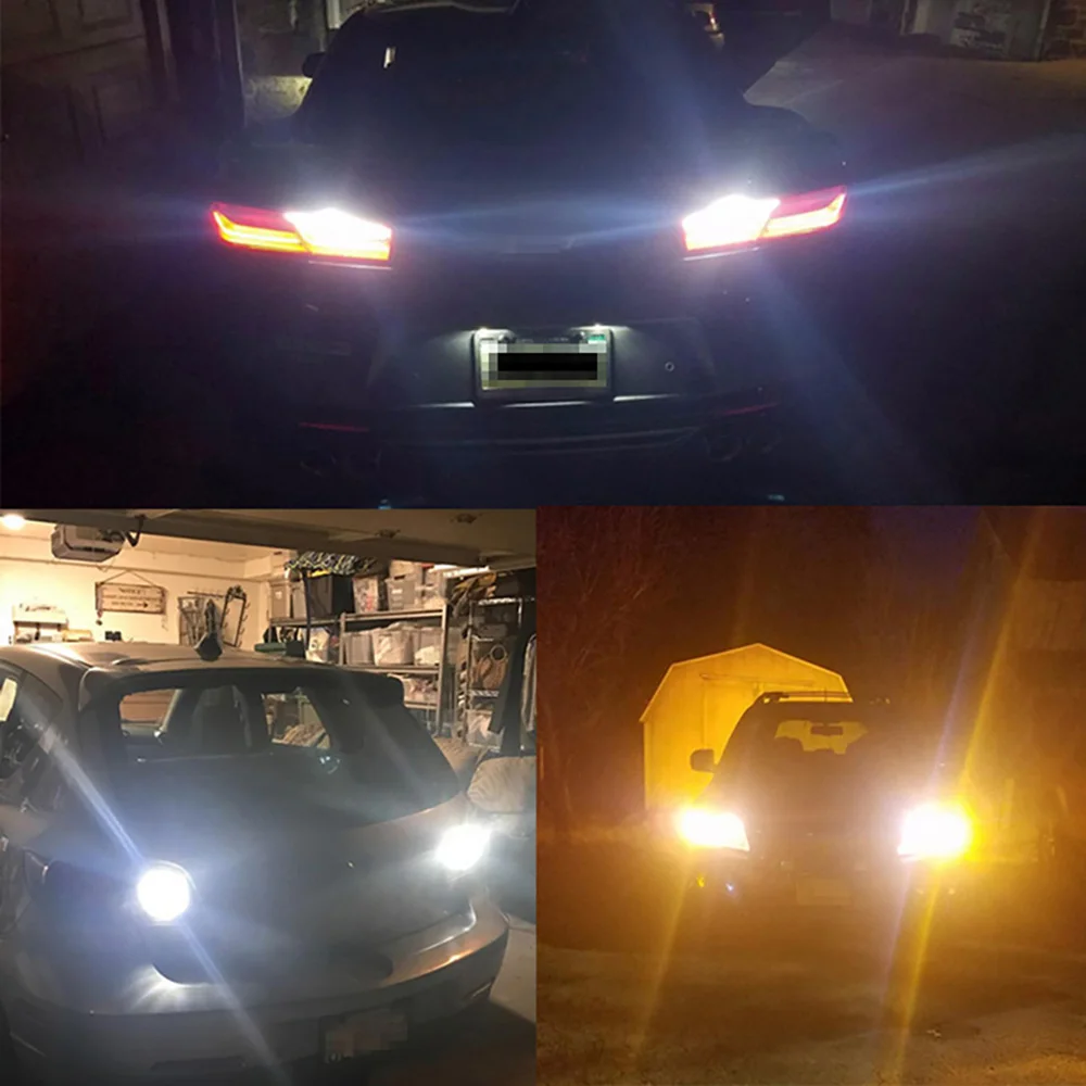 

ANMINGPU 2X Signal Lamp T20 7443 W21/5W 7440 W21W Led Bulb 3156 P27W P27/7W 3157 T25 Led COB Turn Signal Light Brake Tail Light