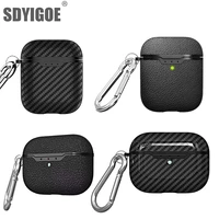 for airpods pro new case headphones case box airpods cover carbon fibre texture design tpu soft shell case for airpods 321