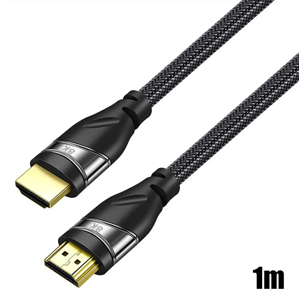 HDMI 2,1 ARC видео кабель 8 к 60 Гц 4 к 120 Гц 48 Гбит/с высокой четкости HDMI конвертер шнур для усилителя ТВ PS4 PS3 HD tv s проекторы - Цвет: 1m