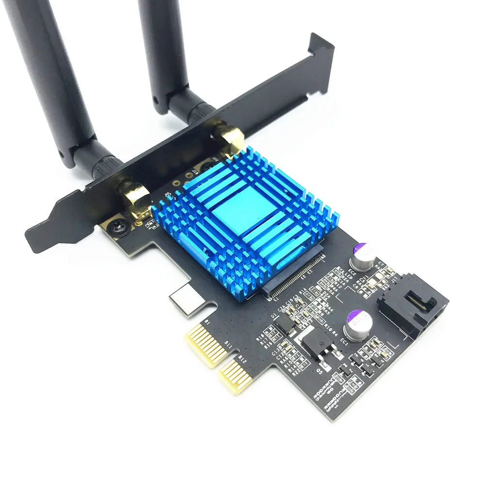 Двухдиапазонный PCI-E 1X адаптер 867 Мбит/с 802.11ac 2,4G/5G Bluetooth 4,1 Chipest Killer 1535 Wifi карта AMD Материнская плата