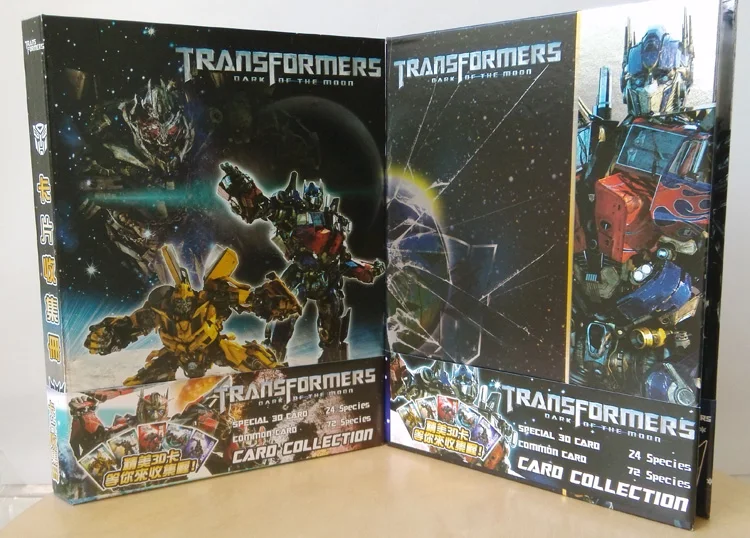 

96pcs/set Transformers 3D Super Cool Collection Card To Send Two Original Books of Classic Animation Children's Gifts