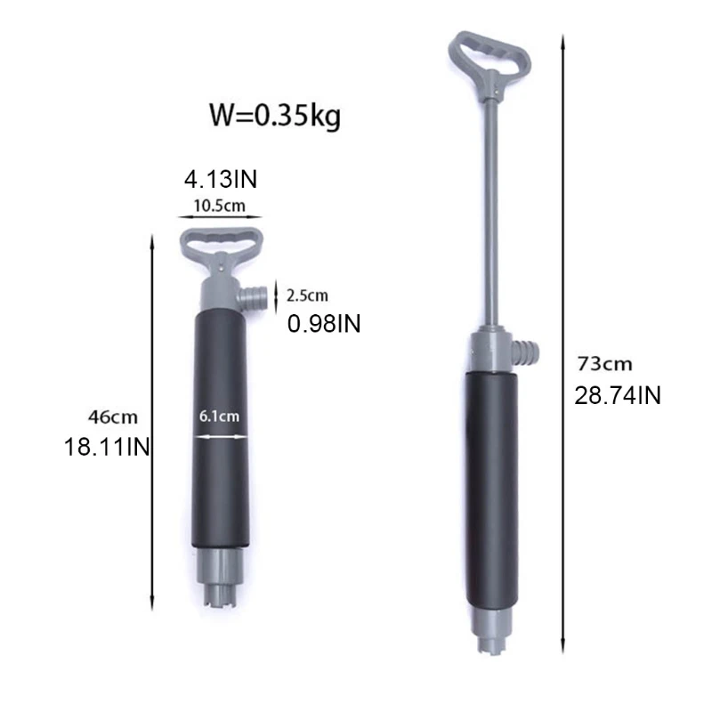 

E56D Kayak Hand Pump, Portable Lightweight Kayak Hand Pump Floating Hand Bilge Pump Professional Canoe Accessories