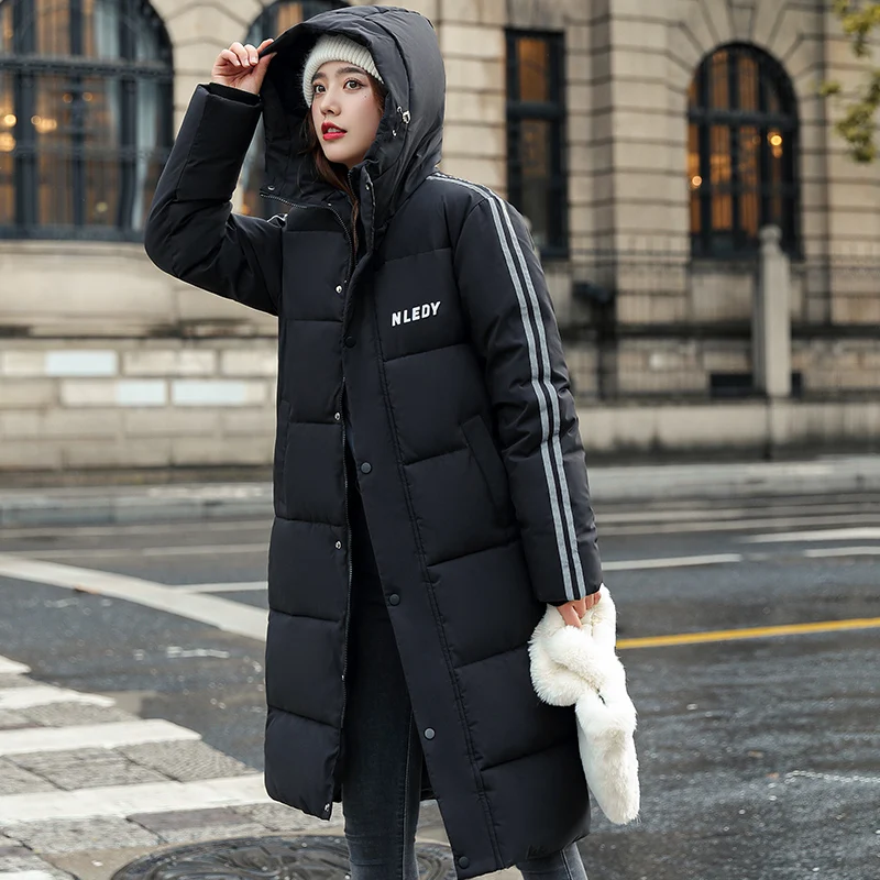 Hooded Women Coat Fashion Winter Jacket Women Parkas Casual Thick Jacket Female 2021 Warm Outwear Overcoat