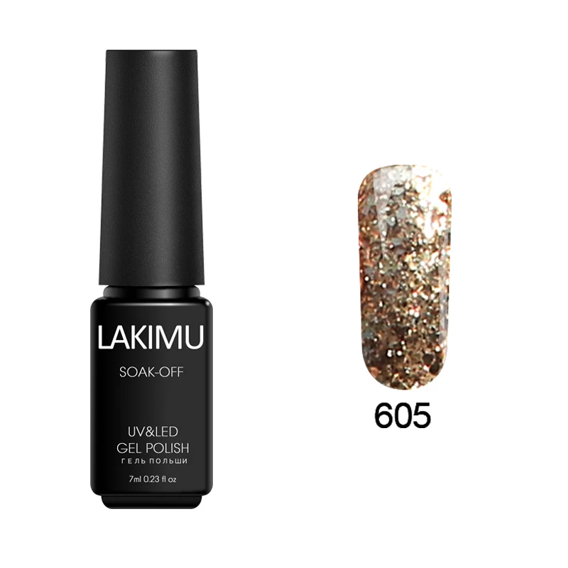 605 Lakimu 3D Алмазный Блеск Bluesky Гель-лак для ногтей долговечный супер звезда замочить от УФ светодиодный Гель-лак для ногтей Перманентный акриловый набор для ногтей - Цвет: 605