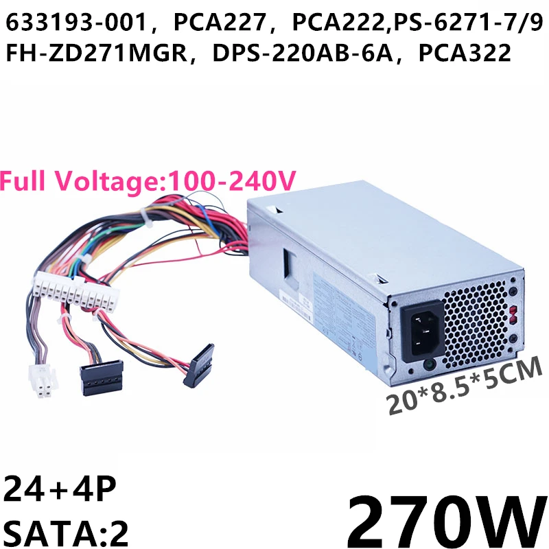 Новый оригинальный блок питания для струйного принтера HP S5 Pro S3330 павильон S400 270W Питание PCA227 PCA322 PS 6271 7/9 FH ZD271MGR