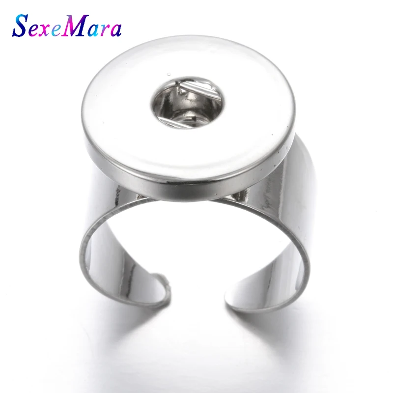 Новое ювелирное изделие для поделок серебряное кольцо кнопок 18 мм кнопки