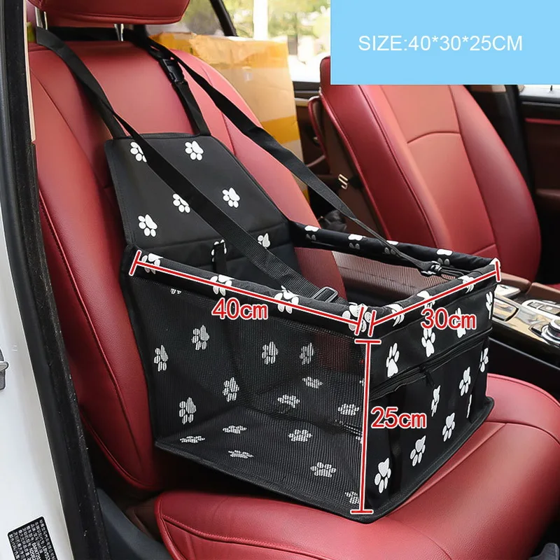 Dog Car Seat Bag Basket Pet Products Safe Carry House Folding Cat Puppy Waterproof Carrier Pad | Дом и сад