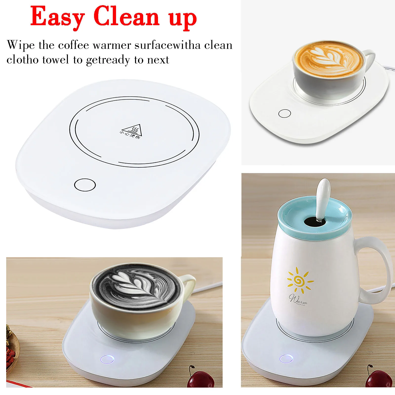 

In Stock Portable Usb Electric Heating Warmer Mat Milk Tea Coffee Mug Constant Temperature Insulation Mat For Heating In Winter