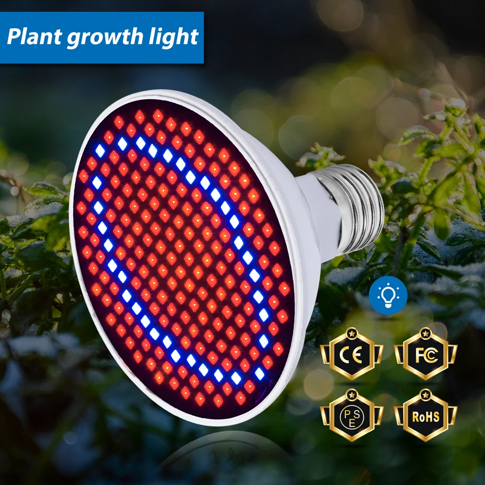 

E27 LED Full Spectrum Phyto Lamp E26 Plant Grow Bulb 15W 20W LED Hydroponics Growth Light Greenhouse Vegs Cultivo Growing Lamp
