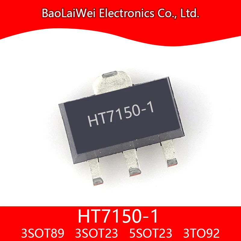 

20pcs HT7150-1 3SOT89 3SOT23 5SOT23 3TO92 ic chip Electronic Components Integrated Circuits Low Power LDO voltage regulator