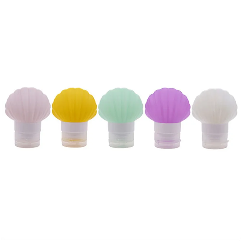 1 предмет модный форма морской раковины пустые бутылки контейнера силиконовые