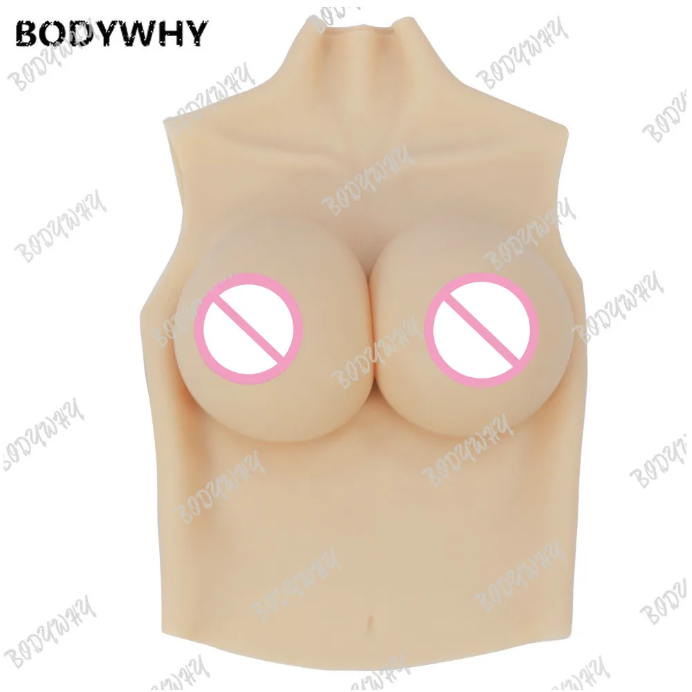 

High Quality Fake Dressing Artificial Breast Simulation Artificial Breast Silicone Drop-Type Large Cup Breast