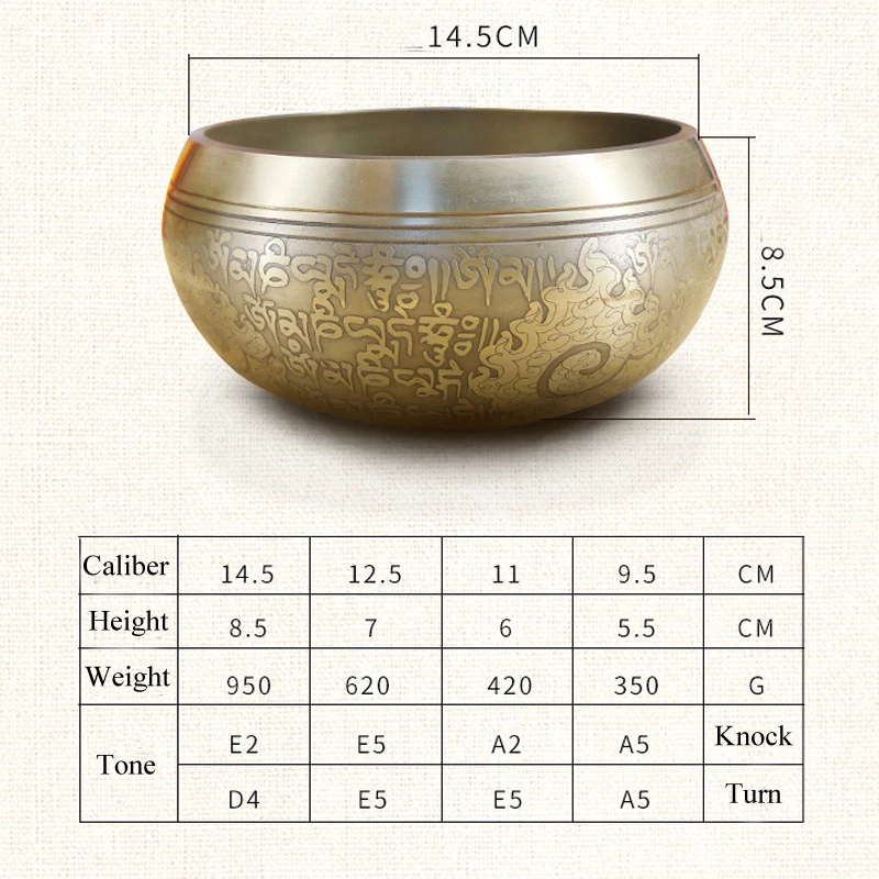 Тибетская Поющая чаша ручной работы из Непала декоративная настенная