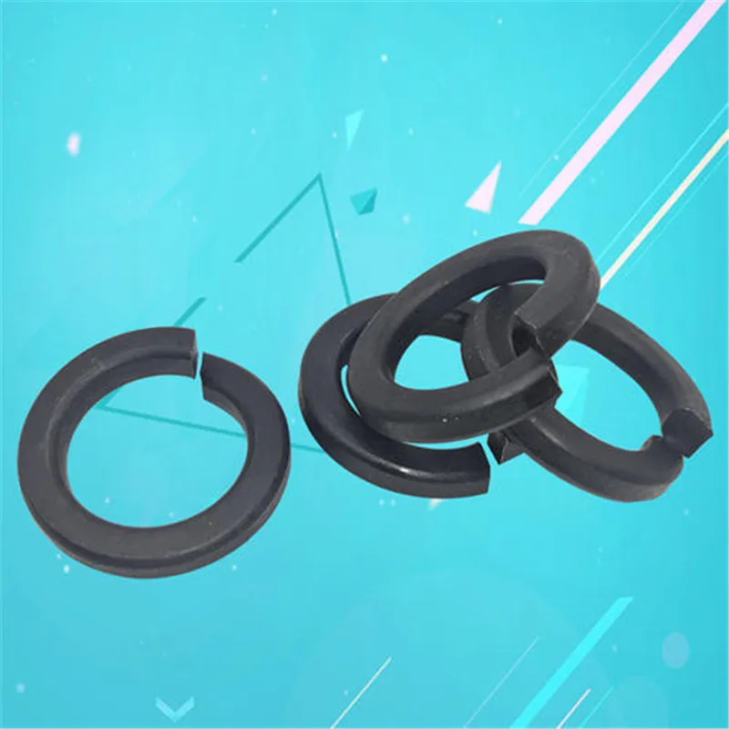 M3 M14 DIN127 GB/T93/859/7244 SHELL Pad Spring Split Lock Washer эластичная прокладка черная углеродистая