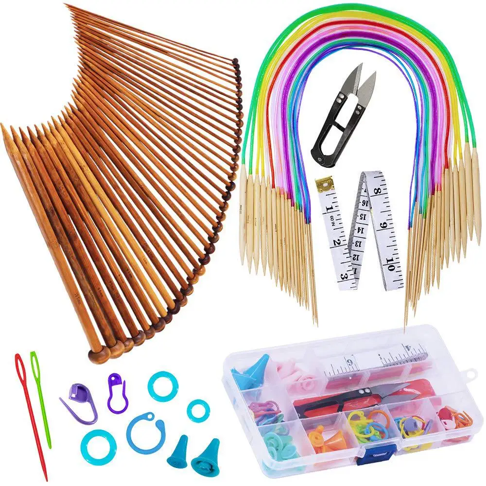 

Knitting Needles Set Circular Knitting Needle Tube Sweater Needles Handmade Weaving Tools