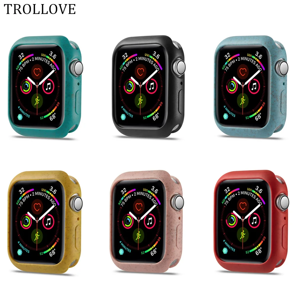 Новый мягкий силиконовый чехол для Apple Watch 5 4 44 мм 40 полная защитная оболочка iWatch 3 2